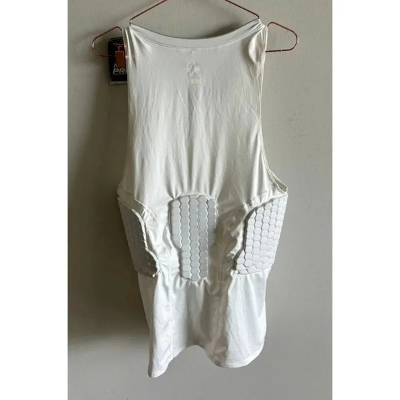 Nike Pro Mens Compression Tank Top Dri-Fit Mesh Sleeveless Shirt White Sz XXLT - Picture 7 of 7